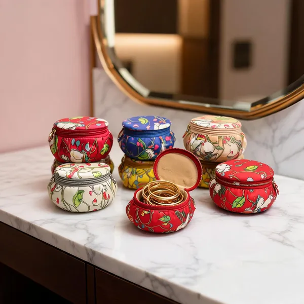 Traditional_Pichwai_Print_Matki_Shape_Bangle_&_Jewelry_Organizer_Box_(Pack_of_6,_Multicolor)