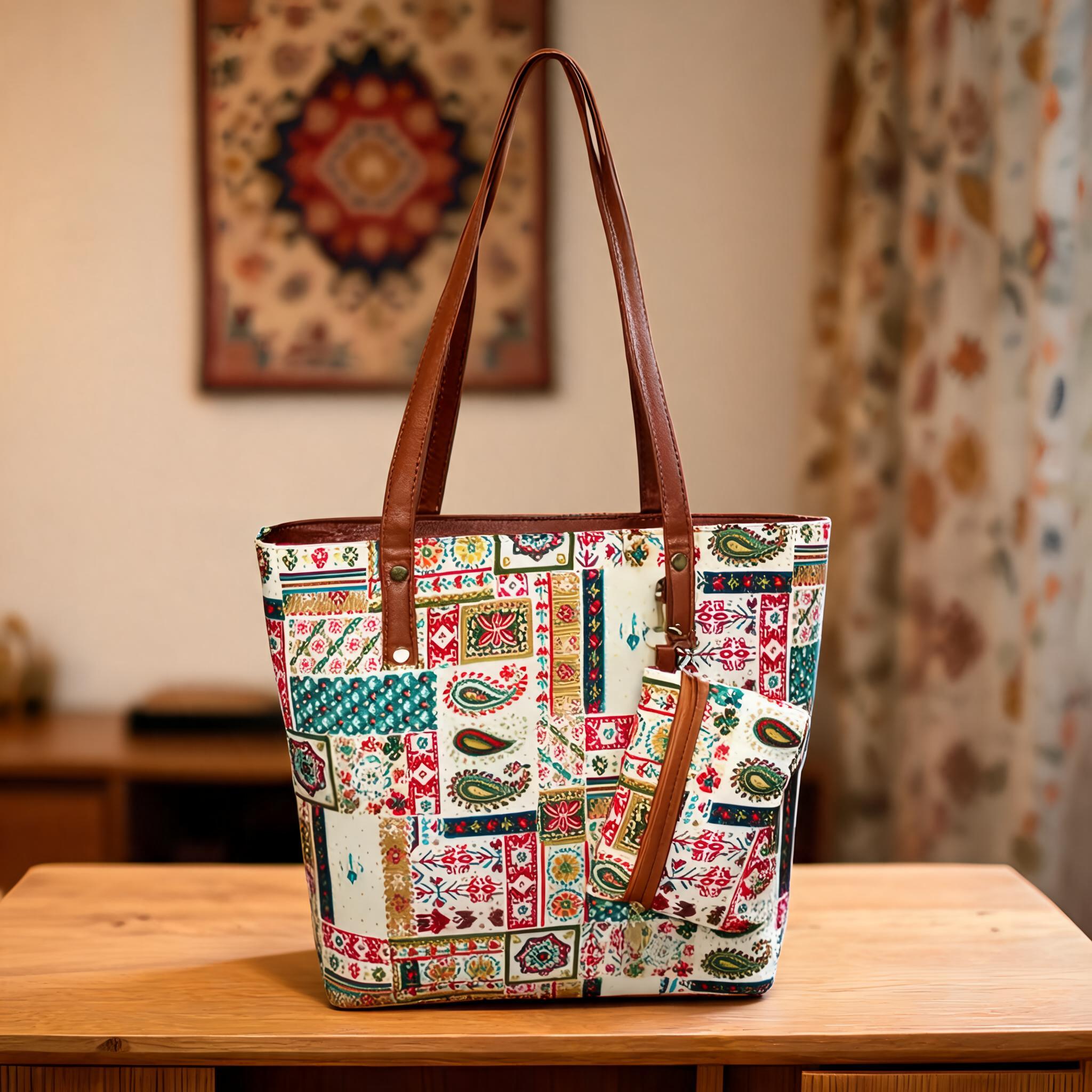 Women’s_Canvas_Tote_Bag_Ethnic_Paisley_Print_Shoulder_Handbag
