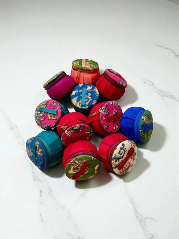 Traditional_Matki_Shape_Kalamkari_Bangle_Box_&_Jewellery_Organiser_for_Women_|_Fabric_Chudi_Storage_Case_with_Zipper_&_Handle_|_Ideal_Wedding,_Mehendi_&_Housewarming_Return_Gifts_(Pack_of_6,_Multicolor)