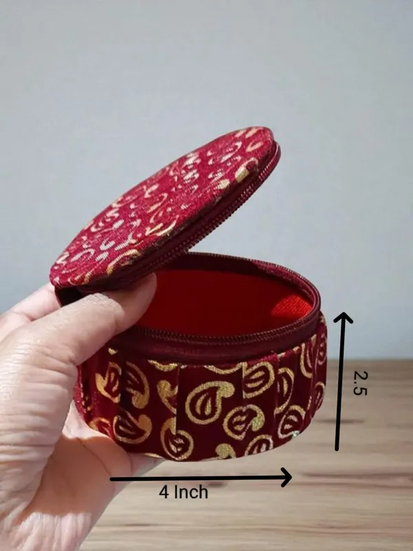 Round_Fabric_Jewellery_Storage_/_Bangle_Holder_Box_pack_of_6