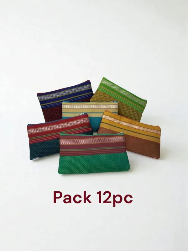 Khun_(खण)_Fabric_Purse_/_Zipper_Pouch_PACK_OF_12
