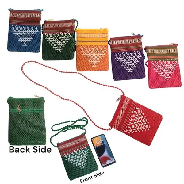 Khun_(खण)_Fabric__sling_Purse_/_Zipper__PACK_OF_4