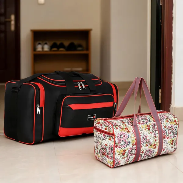kujra_(Expandable)_Luggage_bag_pack_of_2_Duffel_Without_Wheels_()