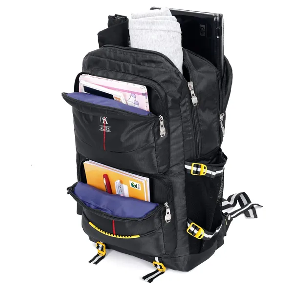 high-capacity_utility_rucksacks_and_tactical_travel_backpacks_featuring_front-loading_double_pockets_and_side_tension_buckles: