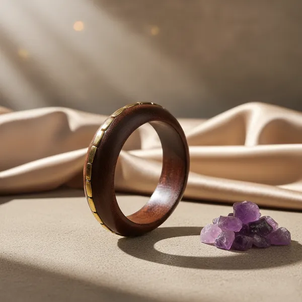 Brown_Wooden_Bangle_with_Gold-Toned_Embellished_Border