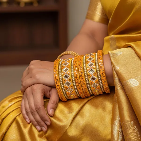 Designer_Orange_Yellow_Bangles_Set_with_Kundan_&_Stone_Work