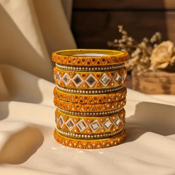 Designer_Orange_Yellow_Bangles_Set_with_Kundan_&_Stone_Work