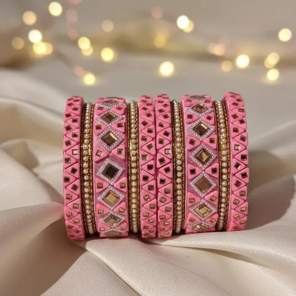 Designer_Pink_Bridal_Bangles_Set_with_Gold_&_Stone_Work
