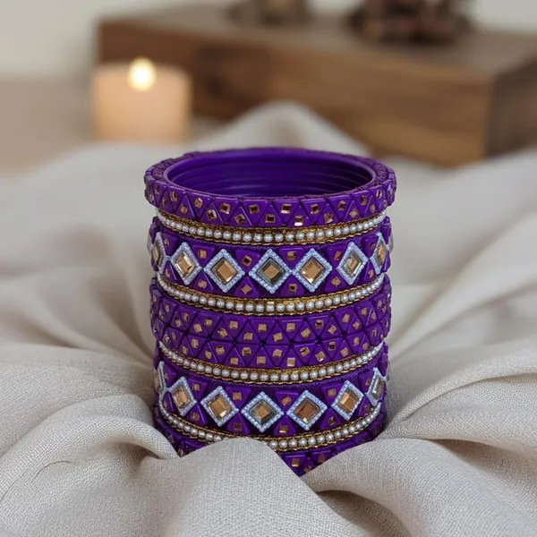 Designer_Purple_Bangles_Set_with_Kundan_&_Stone_Work
