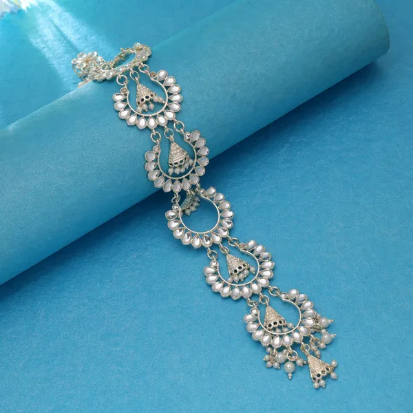 Gold_Color_Kundan_&_Beads_Designer_Choti_Hair_Accessories