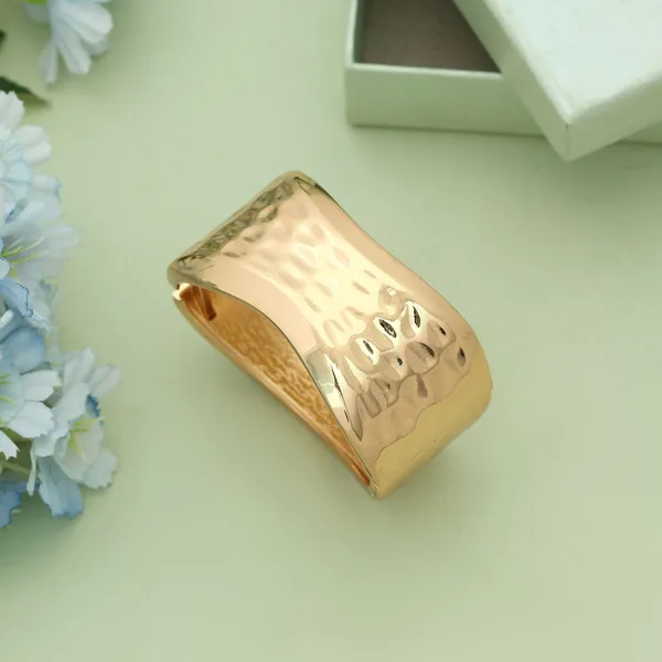 Golden_Textured_Wide_Cuff_Bracelet