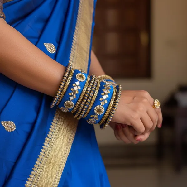 Royal_Blue_Designer_Bangles_Set_with_Golden_Embellished_Detailing