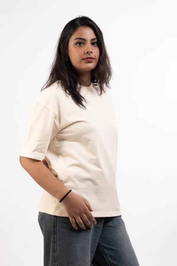 Cream_Casual_Fit_T-Shirt_for_Women