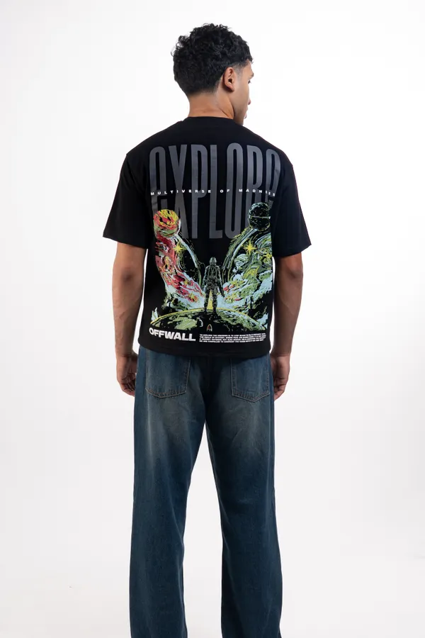 Black_Graphic_Relaxed_Fit_T-Shirt_For_Men