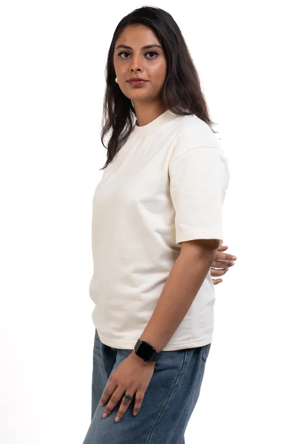 Cream_Casual_Fit_T-Shirt_for_Women
