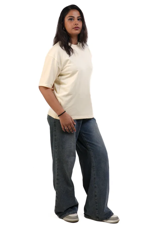 Cream_Casual_Fit_T-Shirt_for_Women
