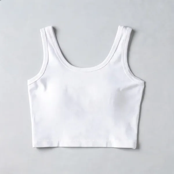 White_Lycra_Crop_Top_For_Women