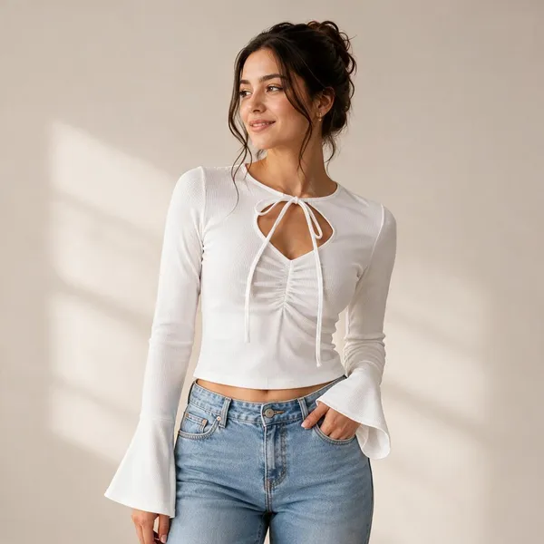 White_Lycra_Top_For_Women