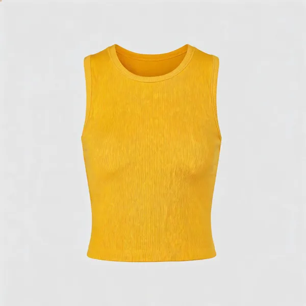 Yellow_Lycra_Top_For_Women