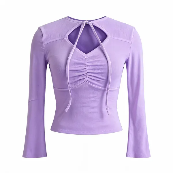 Lavender_Lycra_Top_For_Women