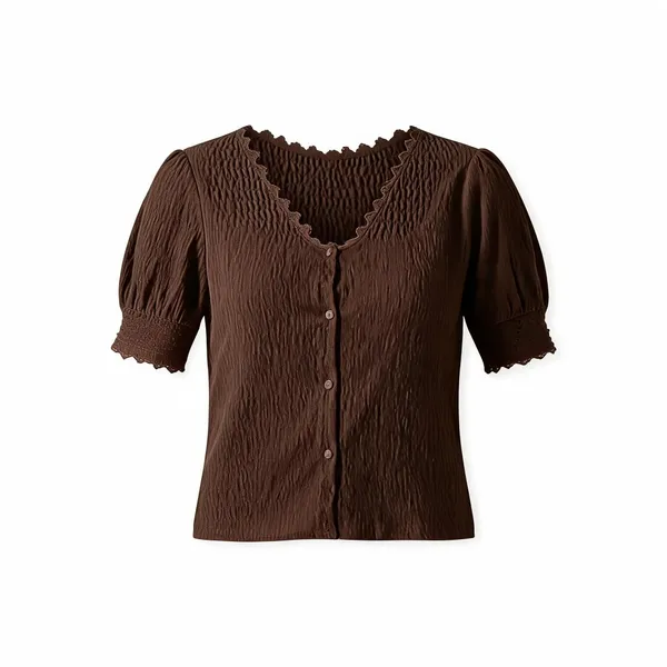 Brown_Polyester_Top_For_Women
