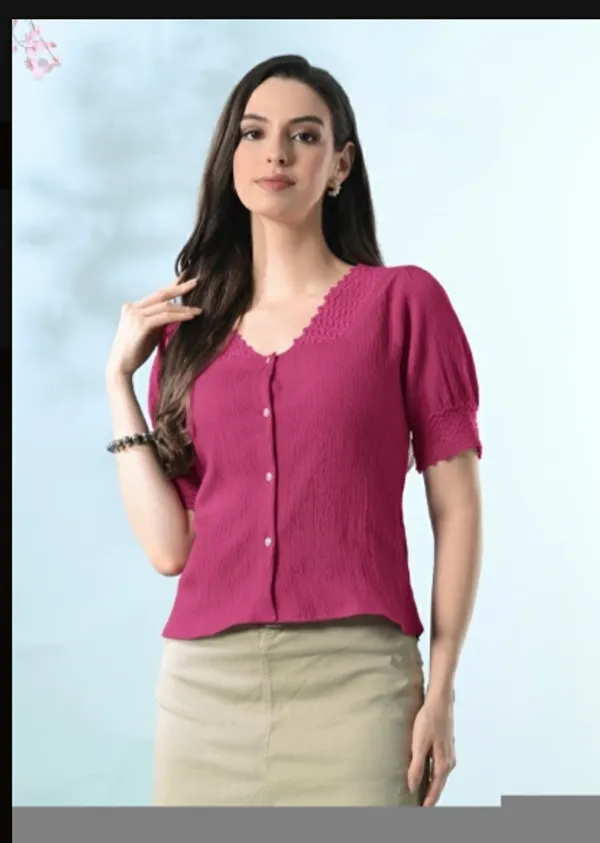 Pink_Textured_Regular_Fit_Top_for_Women