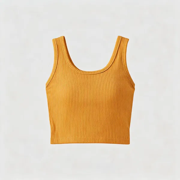 Mustard_Lycra_Crop_Top_For_Women
