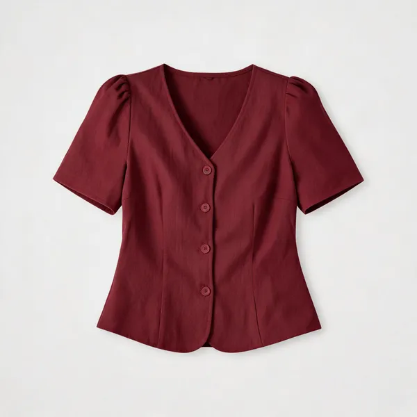 Burgundy_Cotton_Top_For_Women