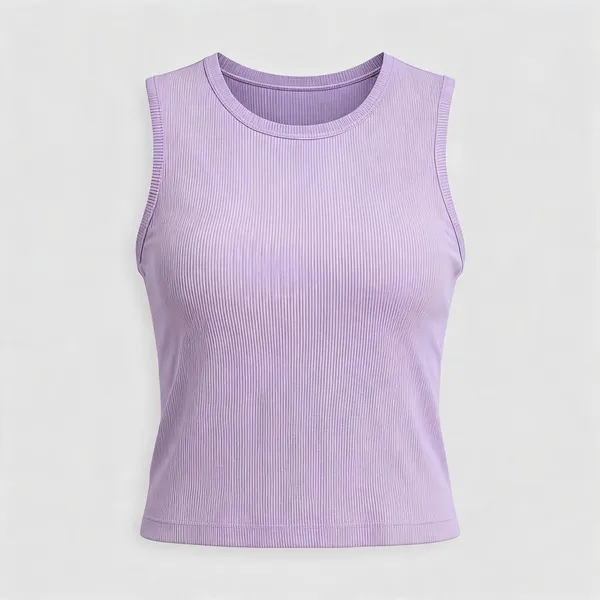 Lilac_Lycra_Fitted_Top_For_Women
