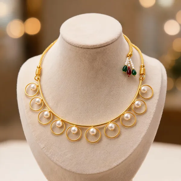 Gold_Anti_Tarnish_Necklace_Set_For_Women