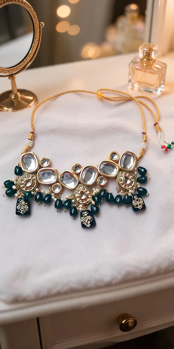 Blue_Anti_Tarnish_Statement_Necklace_For_Women