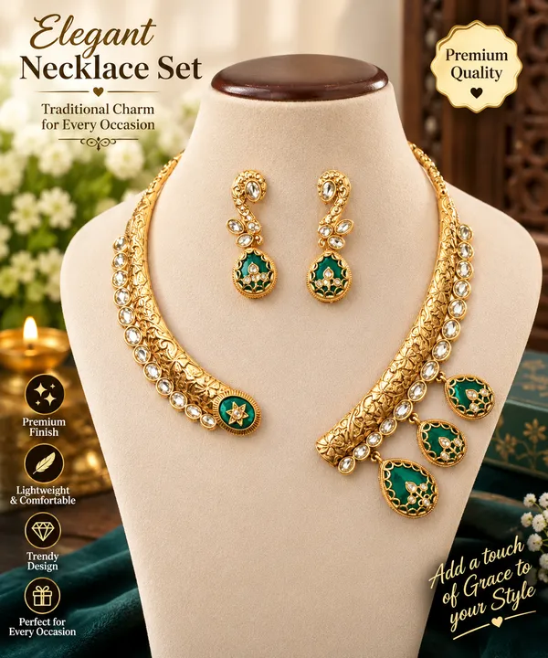 Gold_Anti_Tarnish_Traditional_Necklace_Set_For_Women