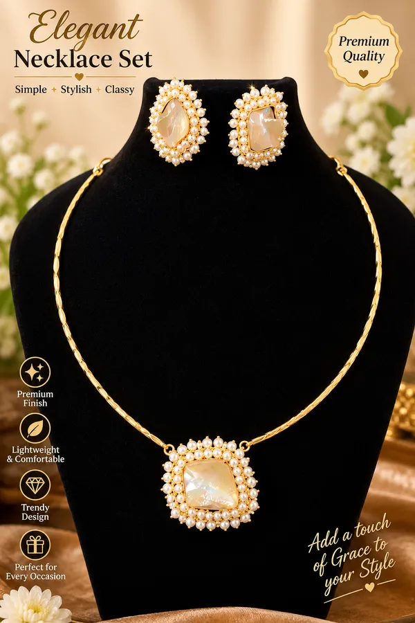 Gold_Anti_Tarnish_Necklace_Set_For_Women
