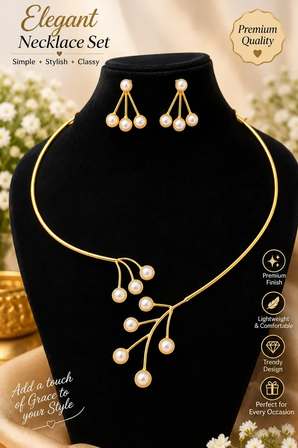 Gold_Anti_Tarnish_Necklace_Set_For_Women