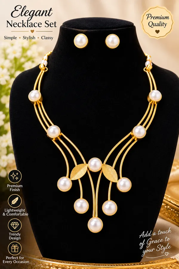 Gold_Anti_Tarnish_Necklace_Set_For_Women