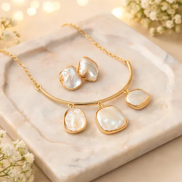 Gold_Anti_Tarnish_Necklace_Set_For_Women
