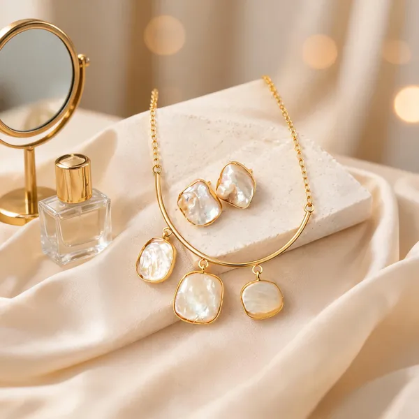 Gold_Anti_Tarnish_Necklace_Set_For_Women