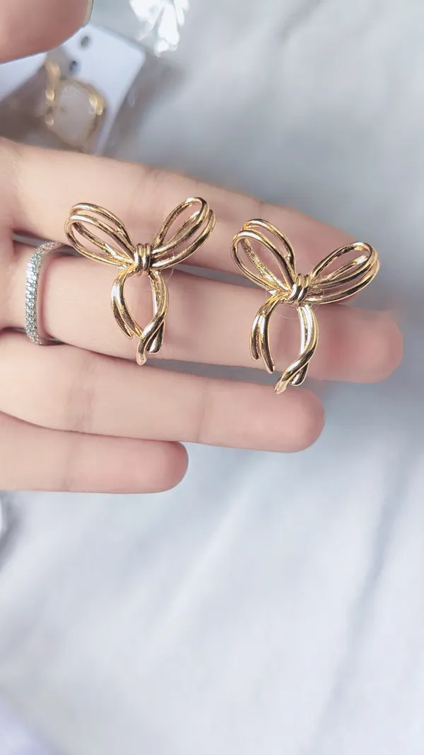 Gold_Anti_Tarnish_Bow_Earrings_For_Women_Pack_Of_3