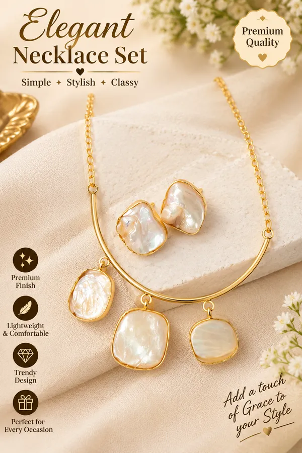 Gold_Anti_Tarnish_Necklace_Set_For_Women