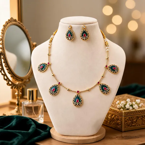 Gold_Anti_Tarnish_Traditional_Necklace_Set_For_Women
