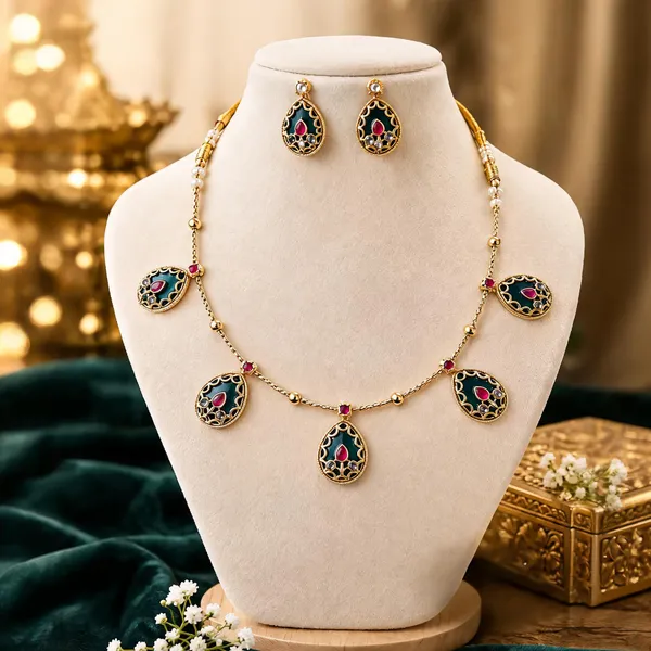 Gold_Anti_Tarnish_Traditional_Necklace_Set_For_Women