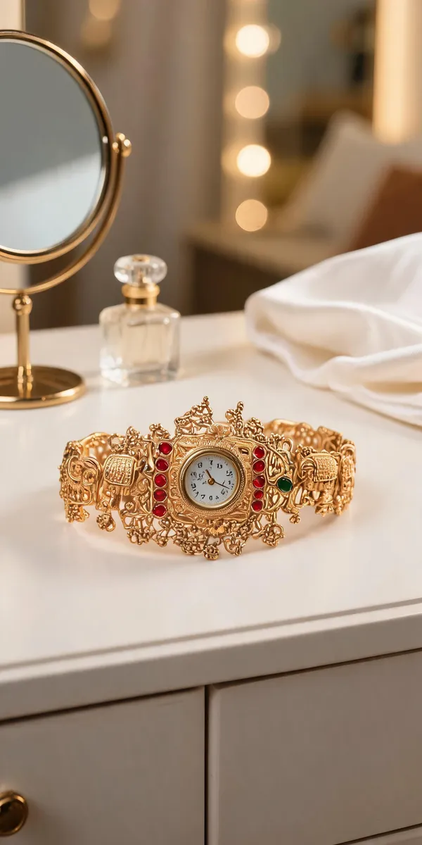 Gold_Anti_Tarnish_Bracelet_Watch_For_Women