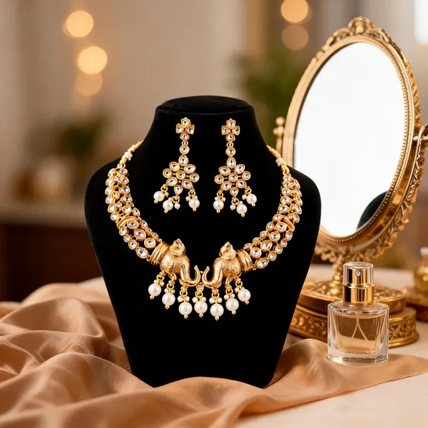 Gold_Anti_Tarnish_Kundan_Necklace_Set_For_Women