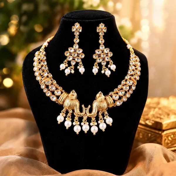 Gold_Anti_Tarnish_Kundan_Necklace_Set_For_Women