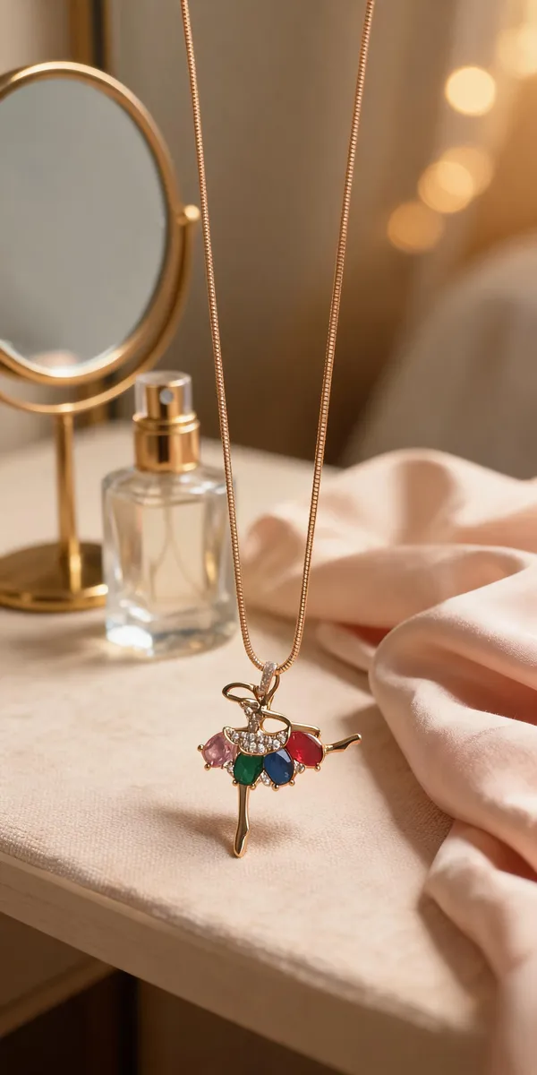 Multicolor_Anti_Tarnish_Pendant_Necklace_For_Women