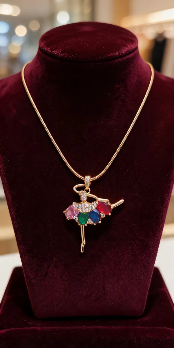 Multicolor_Anti_Tarnish_Pendant_Necklace_For_Women