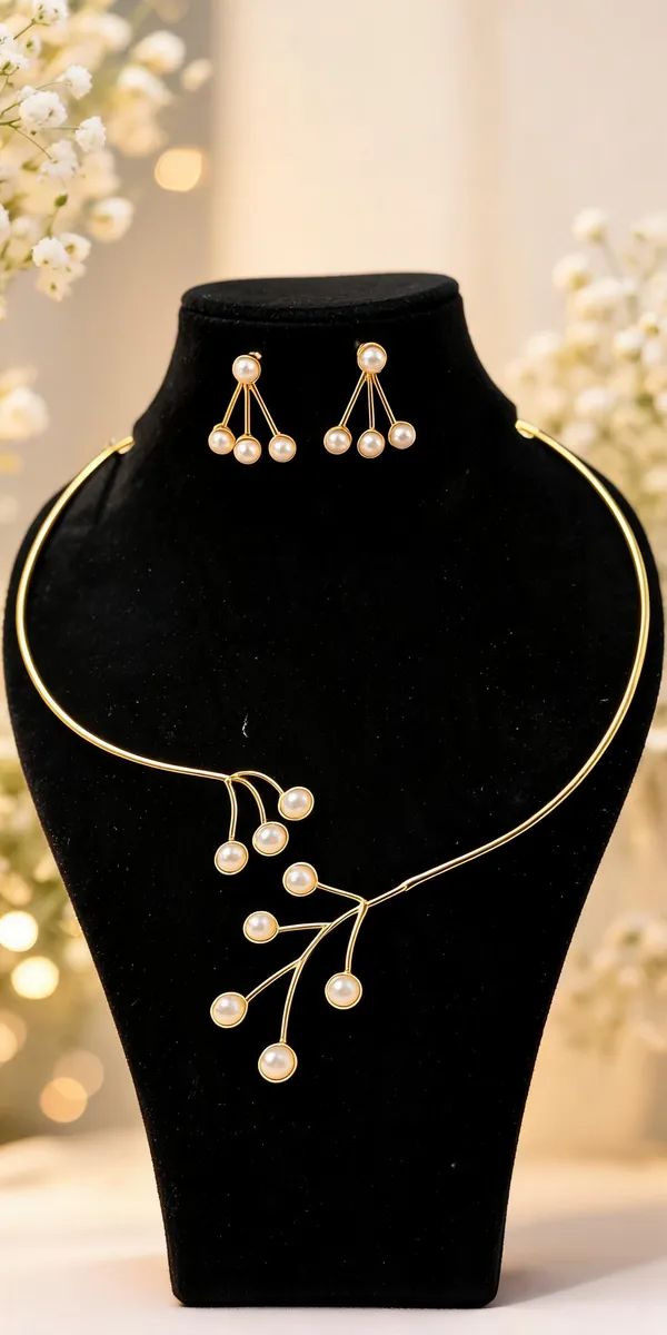 Gold_Anti_Tarnish_Necklace_Set_For_Women