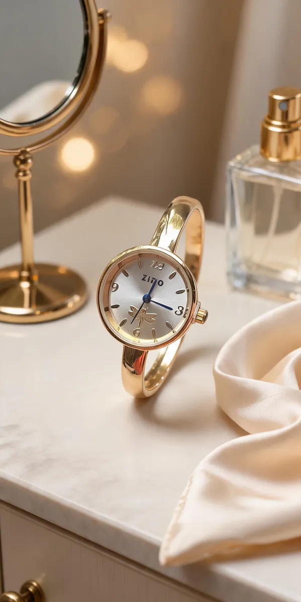 Gold_Anti_Tarnish_Bangle_Watch_For_Women