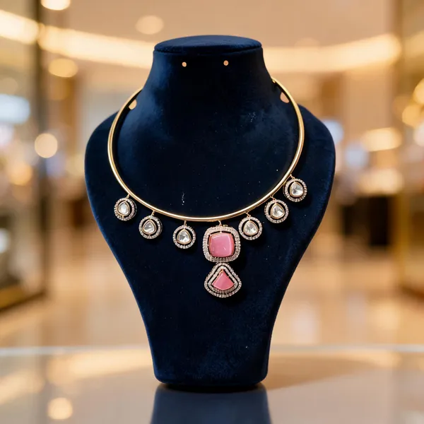 Gold_Anti_Tarnish_Necklace_Set_For_Women