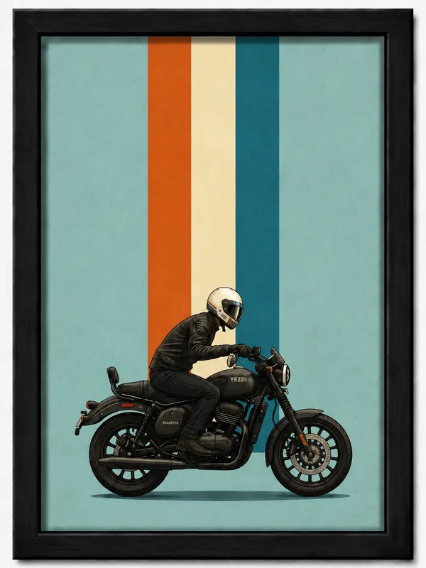Black_Modern_Motorcycle_Print_Photo_Frame